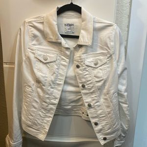 White jean jacket, size small